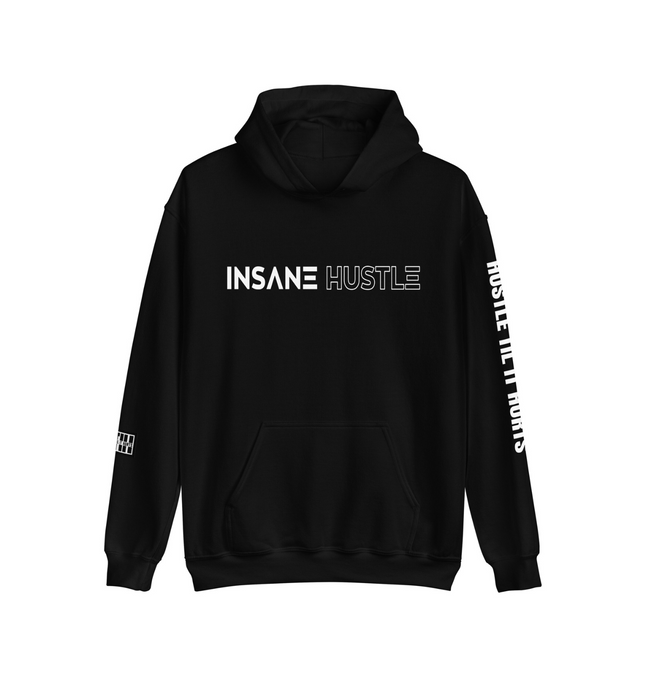 Insane Hustle Classic Black Hoodie