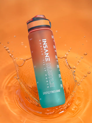 Insane Hustle 32oz Water Bottle (Orange)