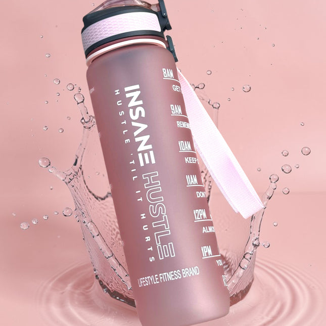Insane Hustle 32oz Water Bottle (Pink)