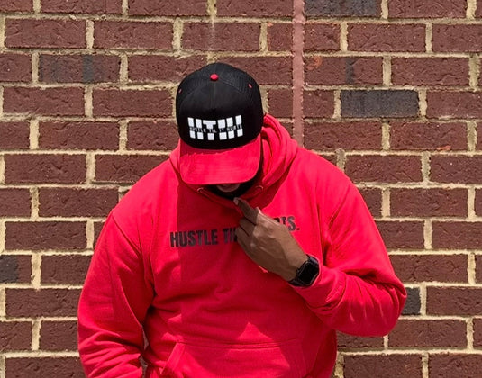 HTIH Signature Black Fire Red Snapback