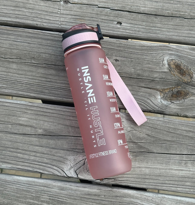 Insane Hustle 32oz Water Bottle (Pink)
