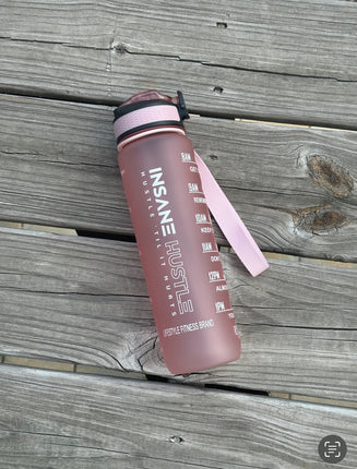 Insane Hustle 32oz Water Bottle (Pink)